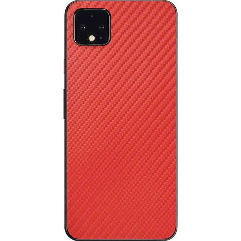 Red Carbon Fiber Specialty Material Google Pixel 4 XL Skin